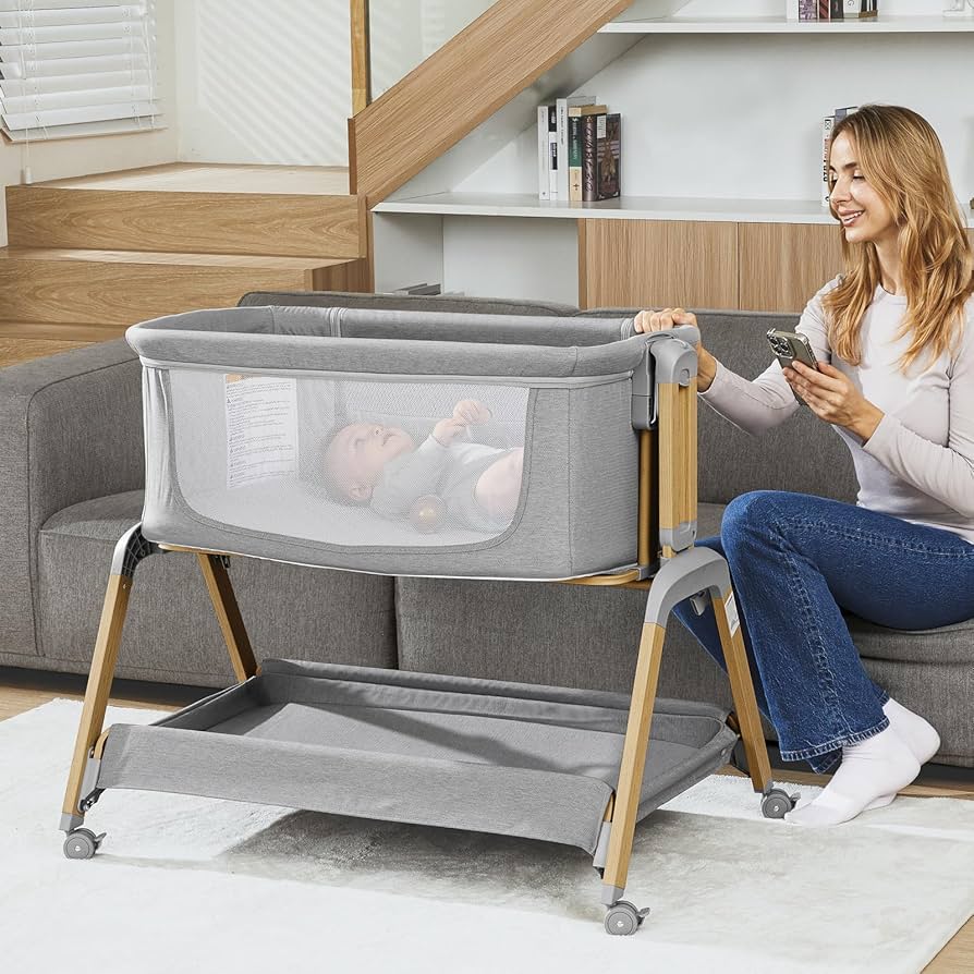 Amazon.com: Jimglo 3 in 1 Baby Bassinet, Rocking Bassinets